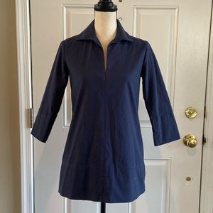 ANN MASHBURN Navy Blue Women's Top